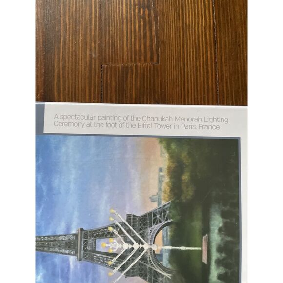 Puzzle 500 Pcs "A Tower of Light" Chanukah Menorah Lighting Eiffel Tower - Picture 5 of 6